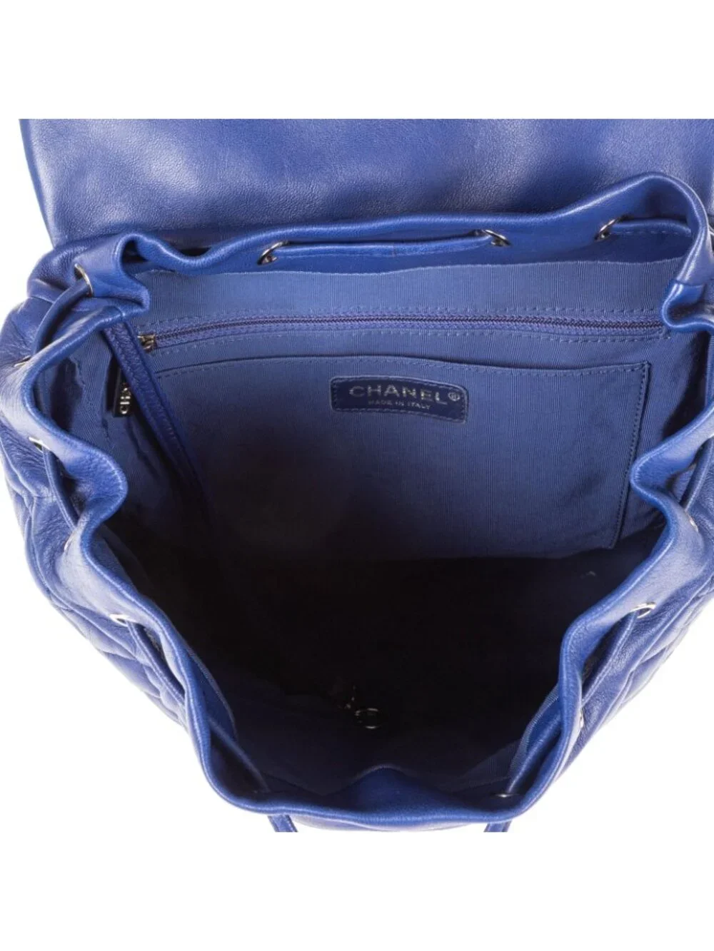 Chanel Urban Spirit Backpack Blue Quilted Lambskin Leather